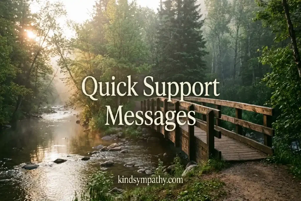 quick support messages for a difficult time text