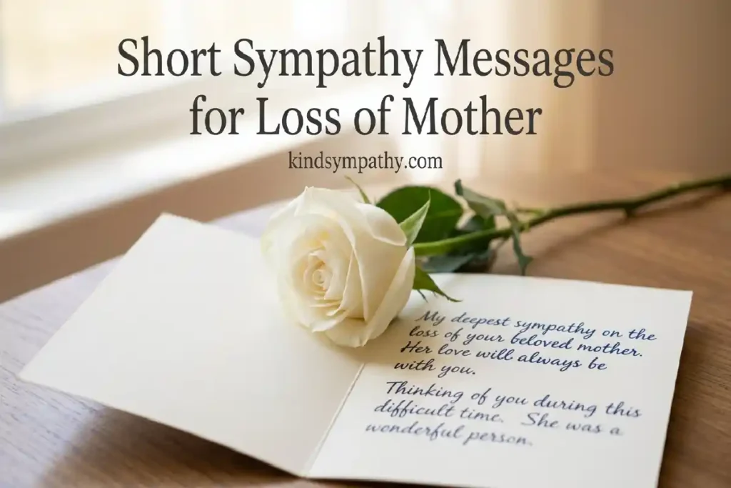 short sympathy messages for loss of mother quick comfort