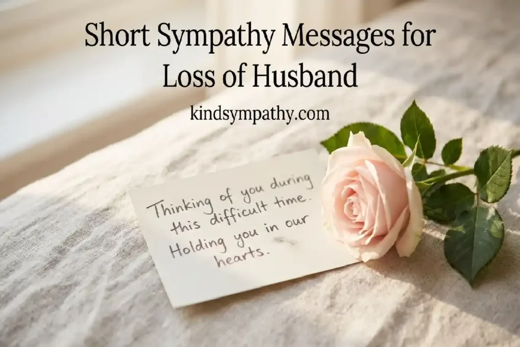 short sympathy messages for loss of husband quick comfort