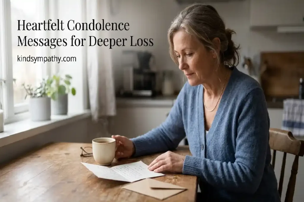 heartfelt condolence messages for deep and personal loss