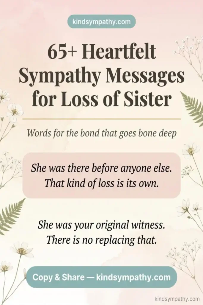 65 heartfelt sympathy messages for loss of sister — sibling loss condolence words