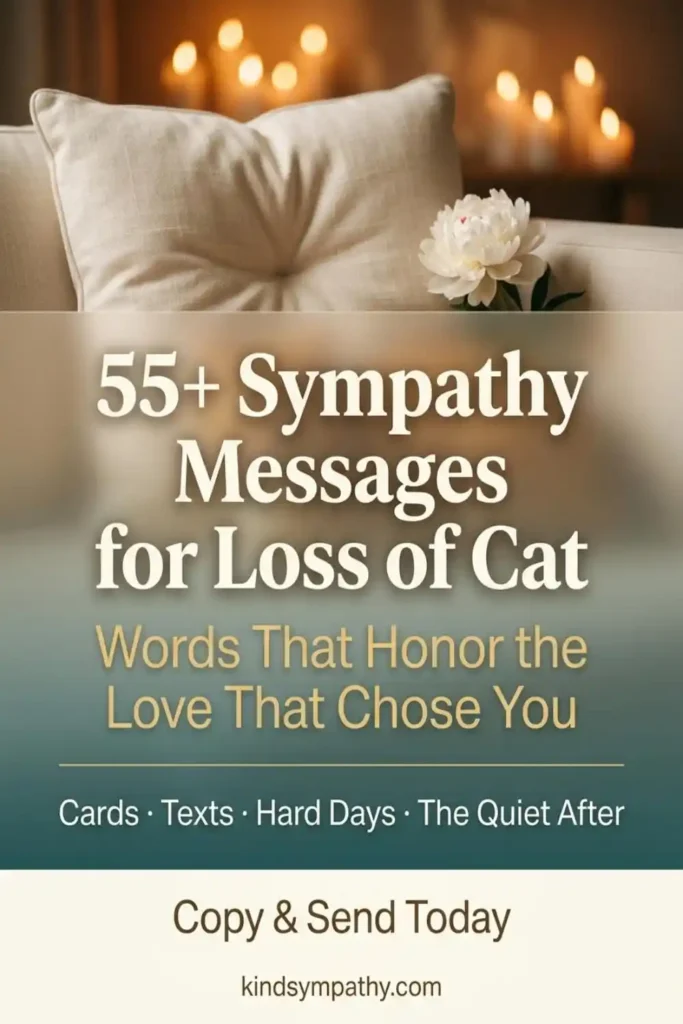  sympathy messages for loss of cat — heartfelt cat death condolence words for cards, texts, and the quiet days after — copy and send today
