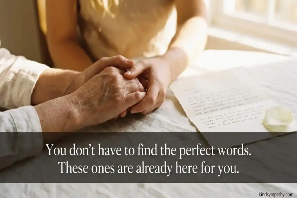 Two people's hands clasped together in comfort after drowning loss — sympathy messages for drowning death — kindsympathy.com