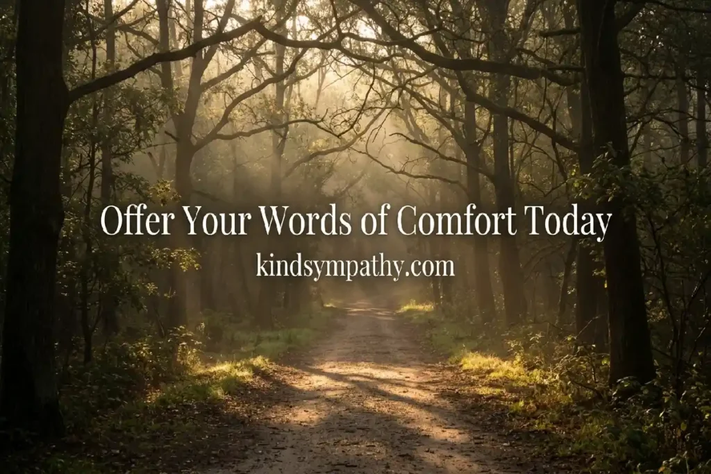offer words of comfort today to someone who is hurting