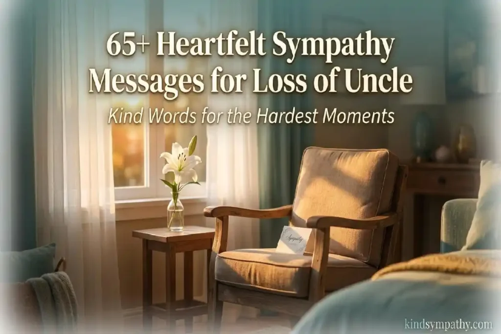 Sympathy messages for loss of uncle — 65+ heartfelt condolence words for cards and texts