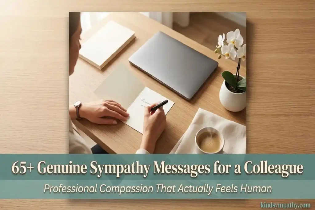 Sympathy messages for a colleague — 65+ genuine condolence words for workplace cards, emails and texts, kindsympathy.com