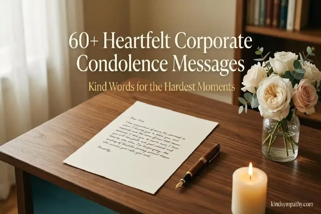 Corporate condolence messages — heartfelt examples for teams, companies, and organizations — kindsympathy.com