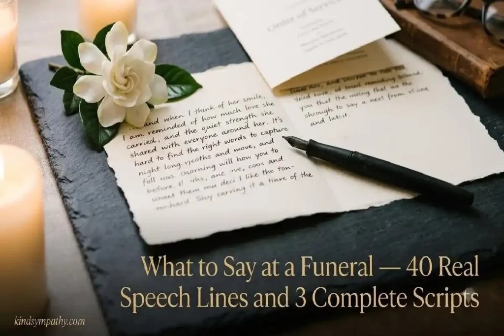sympathy speech for funeral
